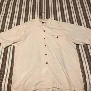 Tommy Bahama silk shirt XL very clean dry cleaned only. No stains